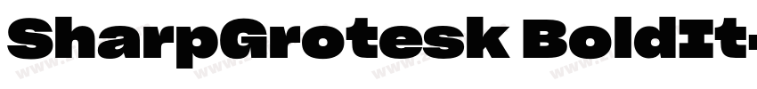 SharpGrotesk BoldIt字体转换